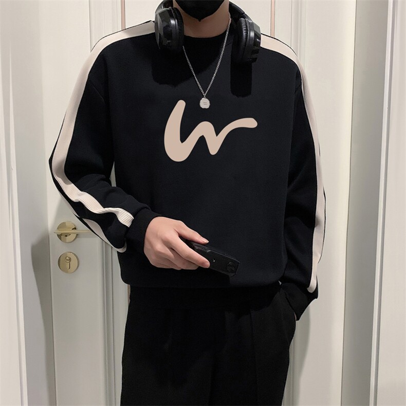 WY13121常规P58控78加绒P68控88店主风无头风印花圆领卫衣,男装卫衣,电商B340