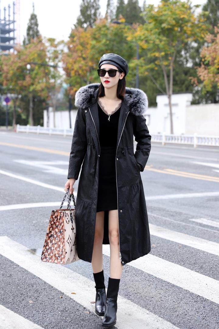 超大狐狸毛皮羽绒显瘦收腰冬季单品，其它，澳洛菲