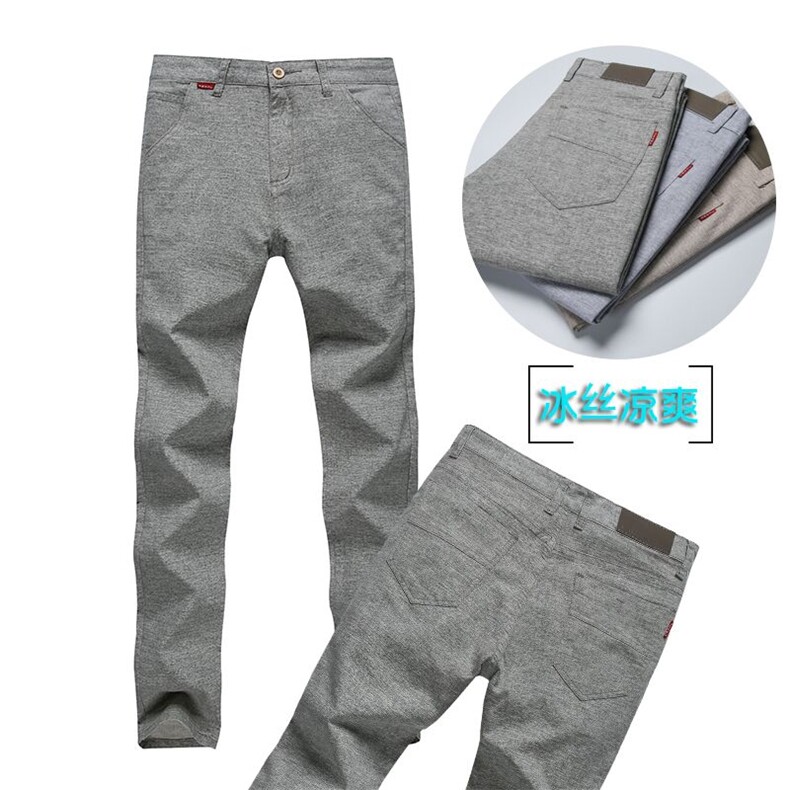 2025春夏新款休闲男修身直筒弹力棉麻休闲裤男WK118-p32,男装休闲裤,星座224-1