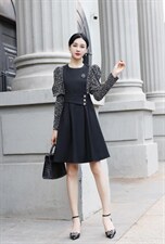 【现货】秋装新款时装碎花连衣裙，女装连衣裙，萱萱家