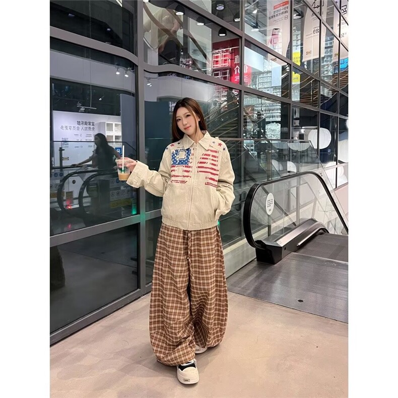 J730-P70 美式潮流夹克男士春秋季新款宽松高街设计感休闲百搭图片