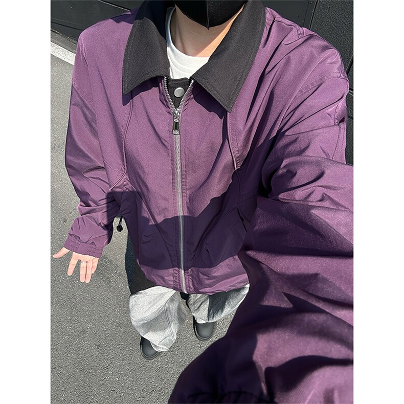 哈灵顿解构拼接外套假两件飞行员夹克JK912P95,男装夹克,星座908