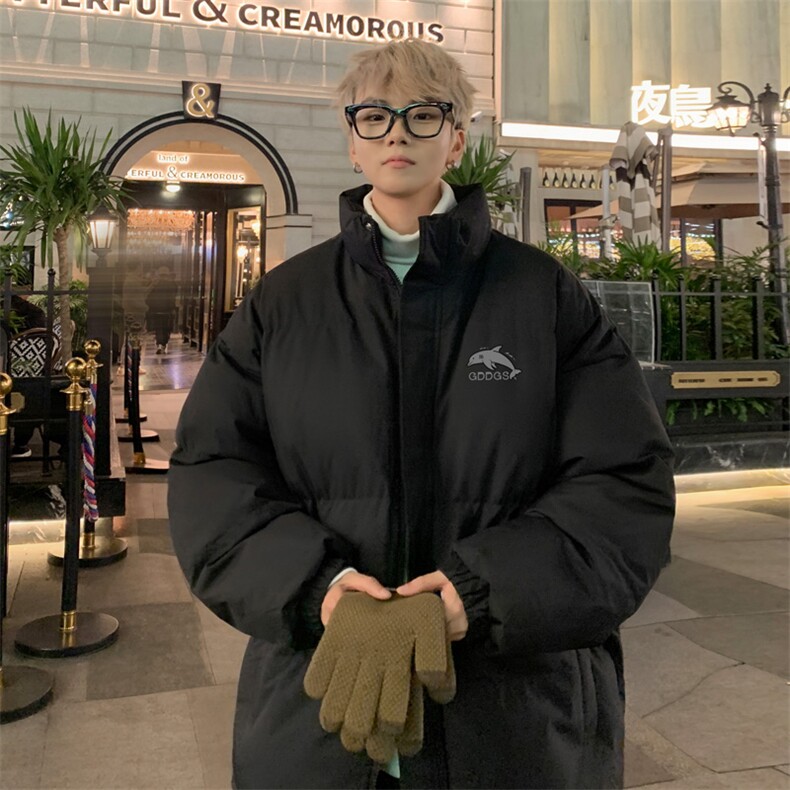 外景冬季重磅情侣加厚面包服男宽松保暖棉衣立领外套MF00905/P90,男装棉衣,电商B316