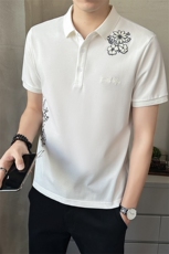 男装Polo衫翻领短袖印花透气2025新款短袖t恤C317-1859-P55，男装Polo衫，电商C317