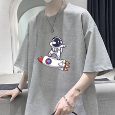 HT73158-P22华夫格t恤男短袖男大码五分袖大皂风，男装T恤，电商A040