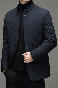 中年男新款冬季加厚棉服爸爸冬装短款棉衣外套 ZL18108-P165图片
