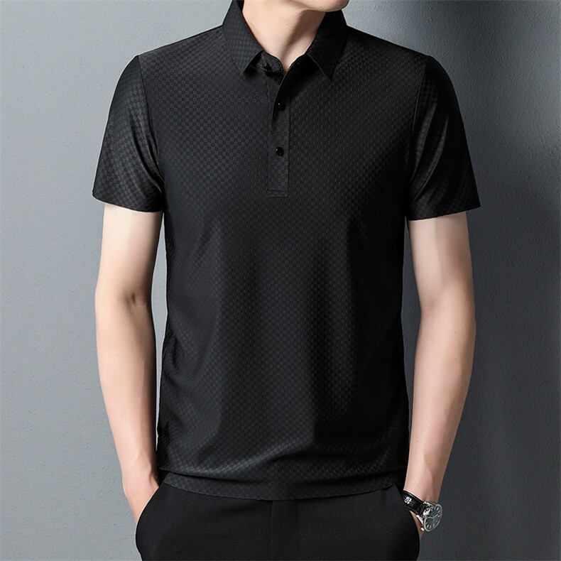 Polo衫DY608钱塘2020-3夏季薄款休闲翻领男士时尚上衣P50,男装Polo衫,钱塘207-3
