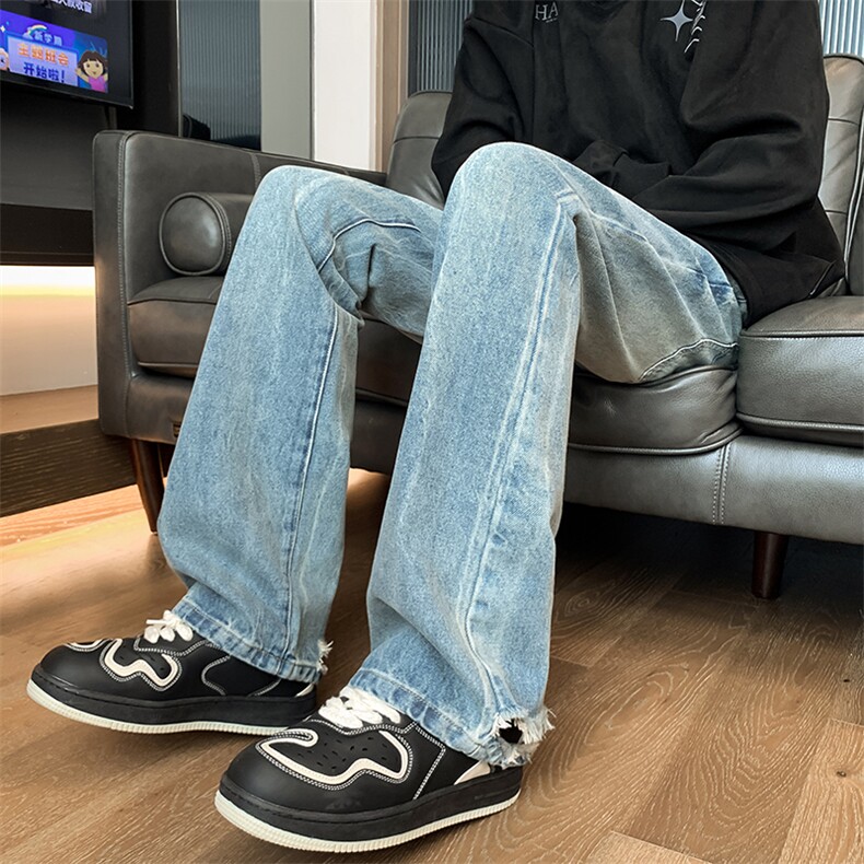 牛仔裤微喇叭直播品质B342-K9003-P45控58,男装牛仔裤,电商B342