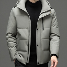 羽绒服男士新款秋冬季宽松休闲中青年保暖连帽外套FF9758-P315，男装羽绒服，星座1105-3