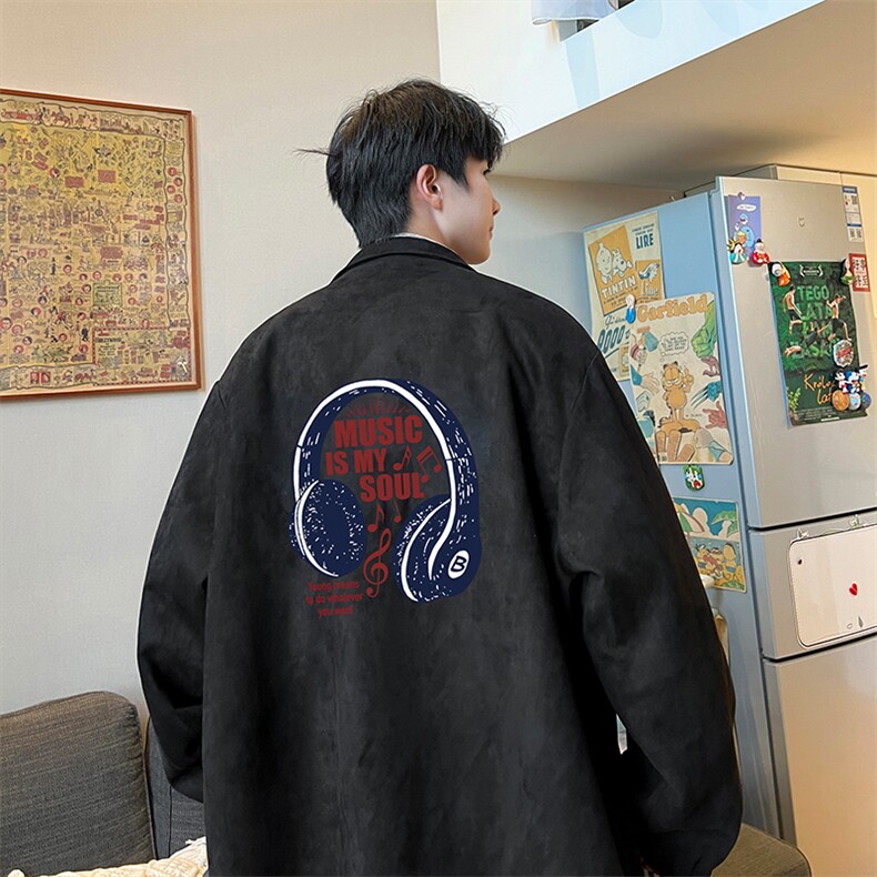麂皮绒夹克男大码立领褂子外套JK85422-P68加绒款-P78,男装夹克,电商A040