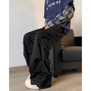 2024年新款港风美式高街vibe潮流百搭阔腿工装休闲裤 ZK3680-P50图片