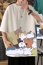 DX17162-P20纯棉短袖t恤男大码半袖打底衫宽松体恤衫海报风，男装T恤，电商A040
