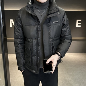 冬季新款立领皮羽绒服男 短款外衣 保暖羽绒外套Y9853-P175图片