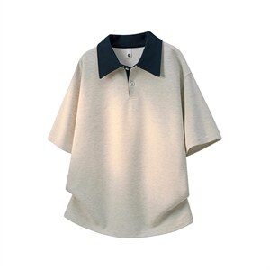 2026美式重磅冰感领扣短袖T桖春夏DX2623特P33控69，男装T恤，电商B208