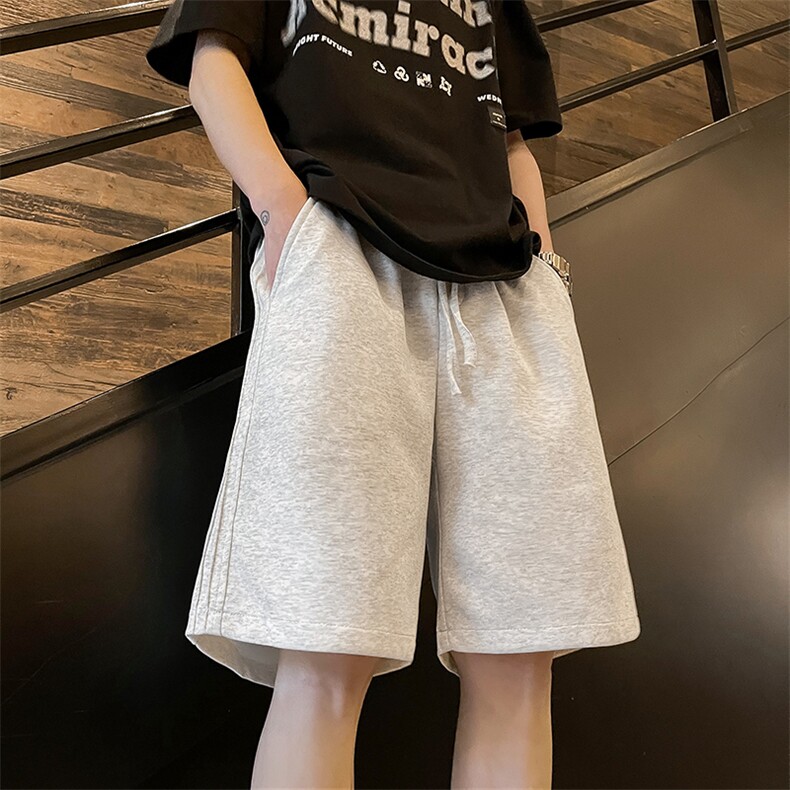 夏季美式新款运动短裤潮牌薄款高街宽松休闲百搭直筒裤图片