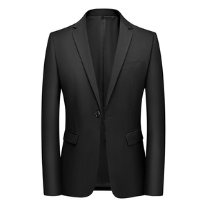 87881-1男士2023年春季新款长袖西服纯色外套免烫西装商务P118图片