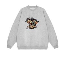 2025年秋季套头通勤五只狼时尚百搭通勤简约休闲，女装卫衣/绒衫，花可