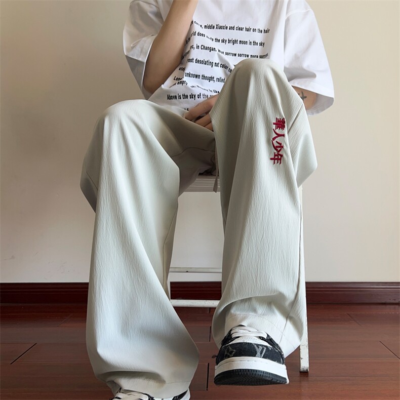 ！供视频！2025夏季新款男士风休闲裤直筒宽松裤BK002特P35,男装休闲裤,电商B220
