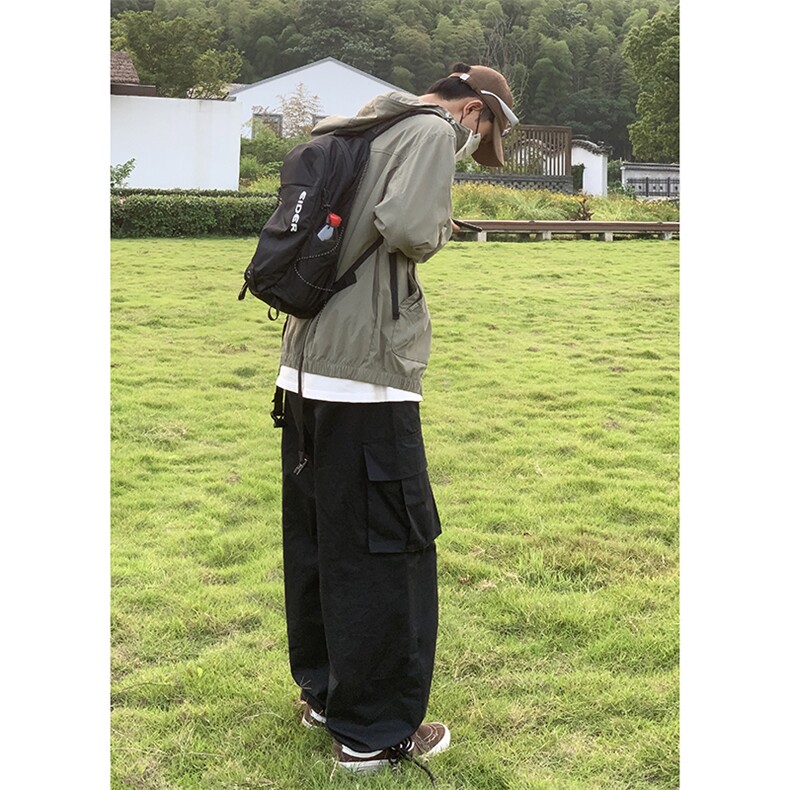B221美式ins街头hiphop休闲大口袋宽松工装裤LK23121-P65控88,男装休闲裤,电商B221