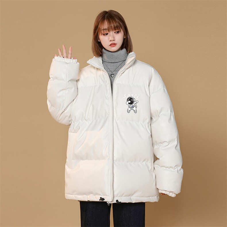 冬季新款宽松大码PU皮加厚款棉服潮纯色百搭款XZ102A-4-5139-P115,男装棉衣,星座211-2