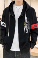 夹克潮流外套男士帅气连帽休闲春上衣DT，男装夹克，电商A102