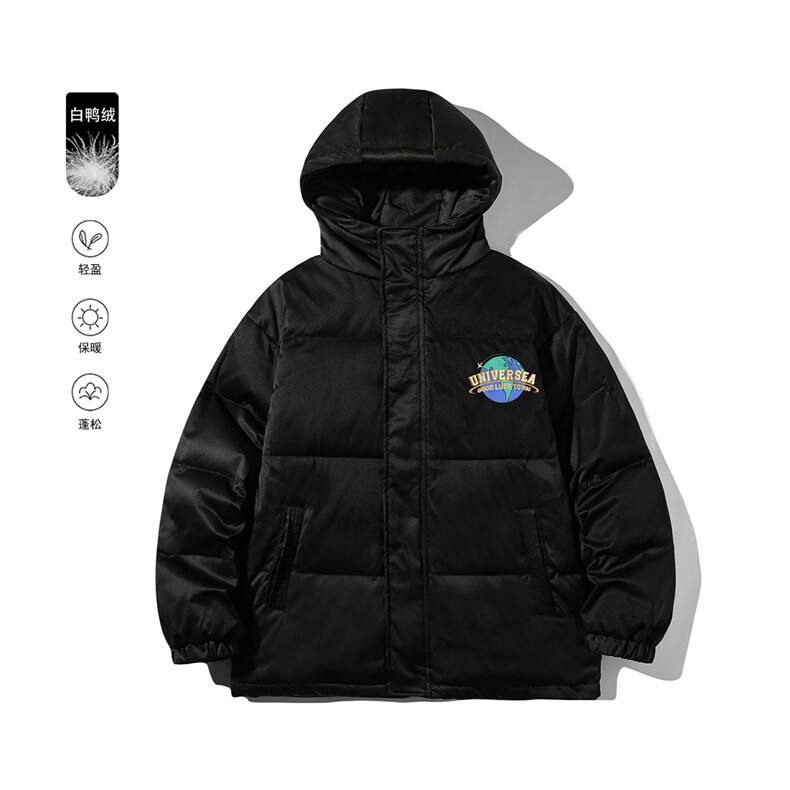 白鸭绒白底22冬季新品时尚保暖立领羽绒服外套YR146P225控298,男装羽绒服,电商A247-1