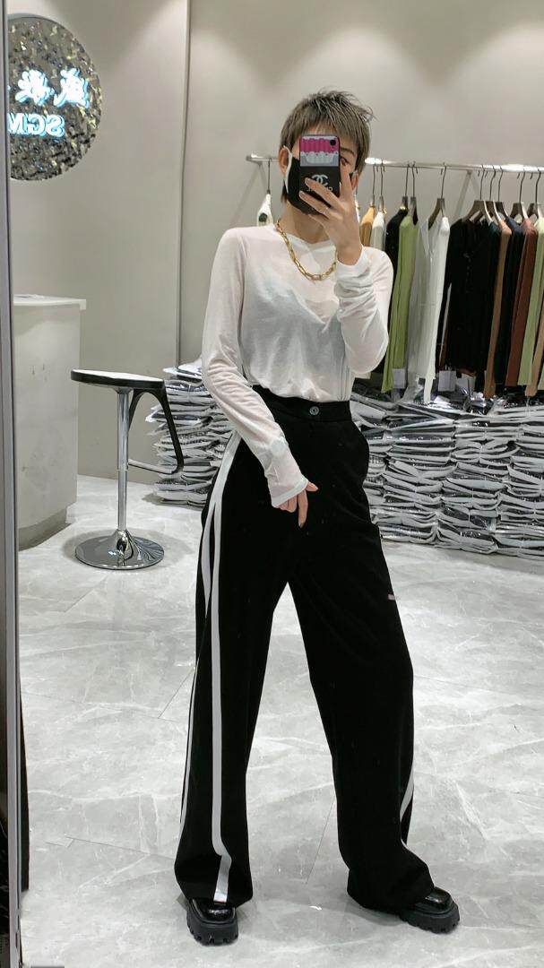 微喇休闲裤，女装休闲裤，盛歌玛