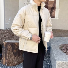 秋冬季机车pu皮衣棉服男潮街外套黑色面包服韩版立领棉衣MA22，男装皮衣，星座1116A-2（原606A-1）