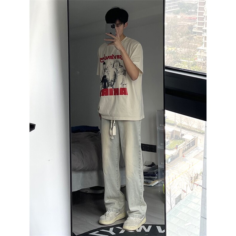 自拍图牛仔裤直筒B342-JW111-特P35,男装牛仔裤,电商B342