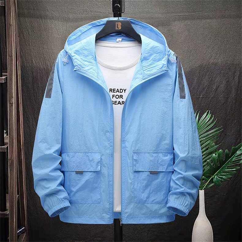 LWL-TD985夏季男士透气皮肤衣速干外穿防晒服薄款户外免烫外套,男装防晒衣,电商B360