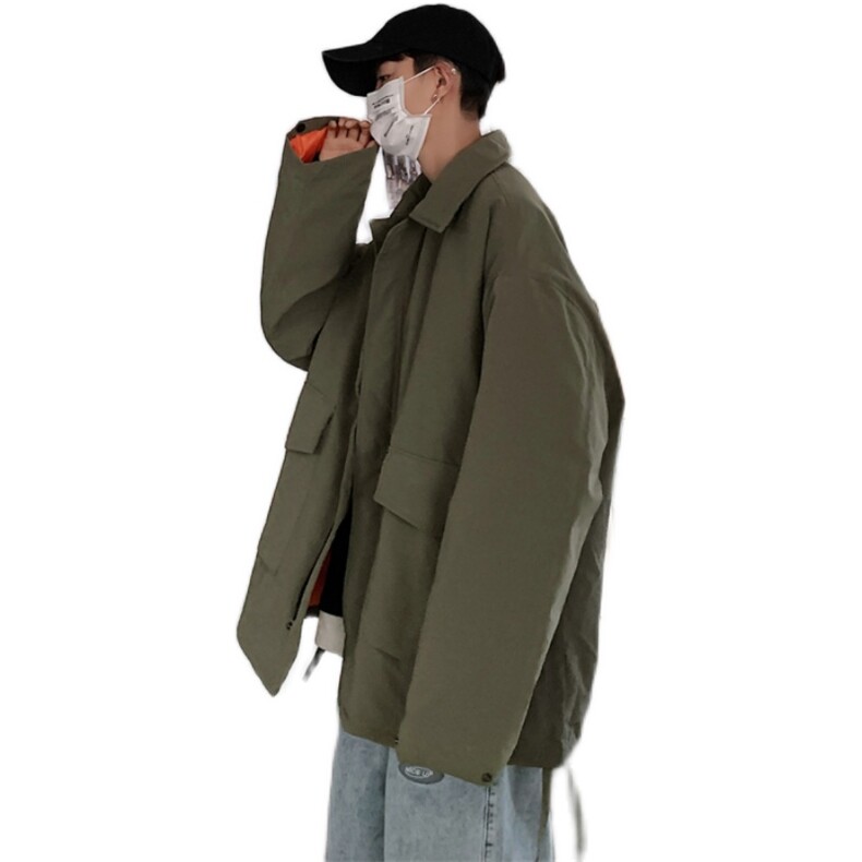 90白鸭绒秋冬季工装加厚情侣宽松外套潮牌羽绒服8908/,男装羽绒服,星座1506-1