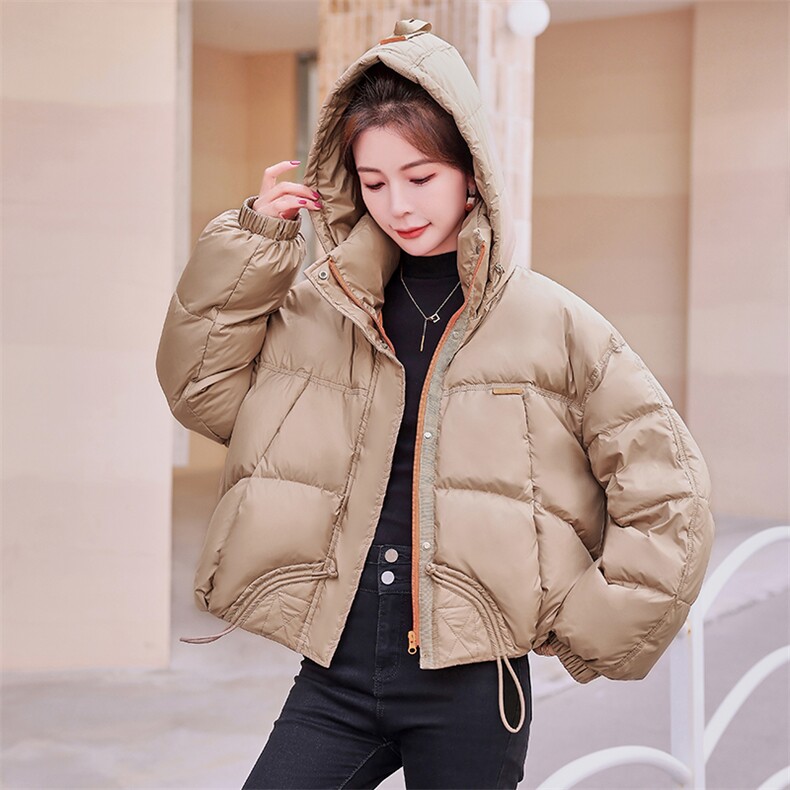 短款连帽羽绒服女2023冬季新款女装白鸭绒外套！现货达标90可退现,女装羽绒服,慧尚依恋