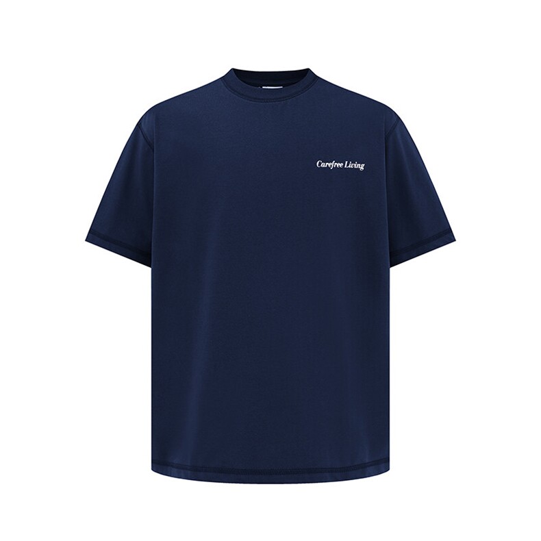 南夏乔装2025夏季新款日系基础款印花圆领短袖复古百搭休闲T恤男，男装T恤，电商S006（B521）