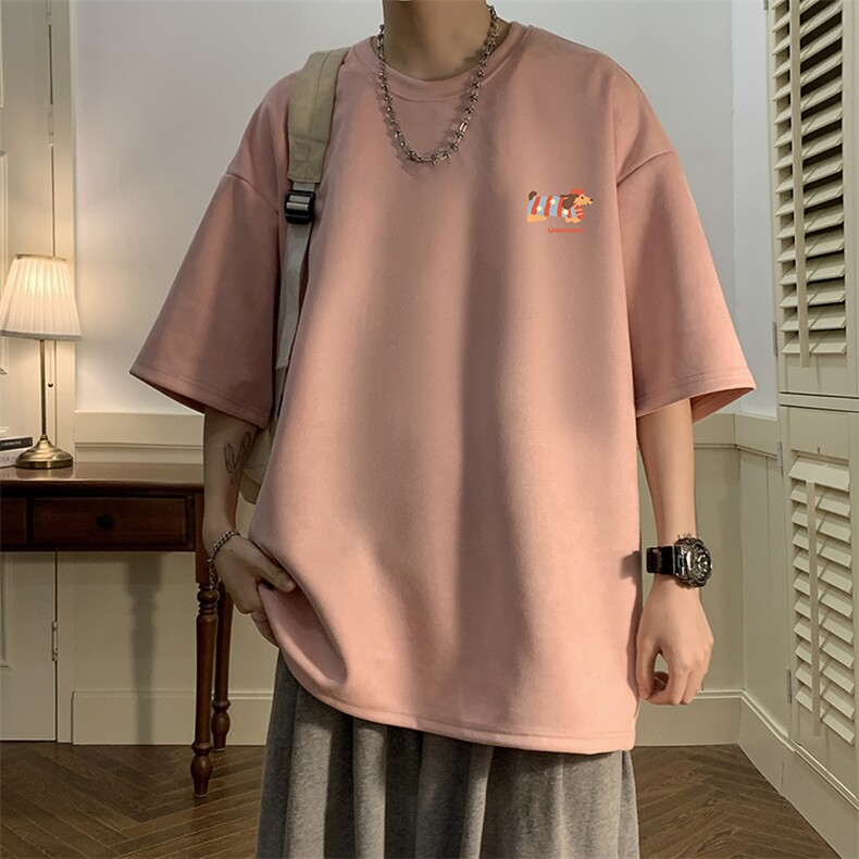 麂皮绒短袖t恤男大码半袖男JD82438-P25,男装T恤,电商A040
