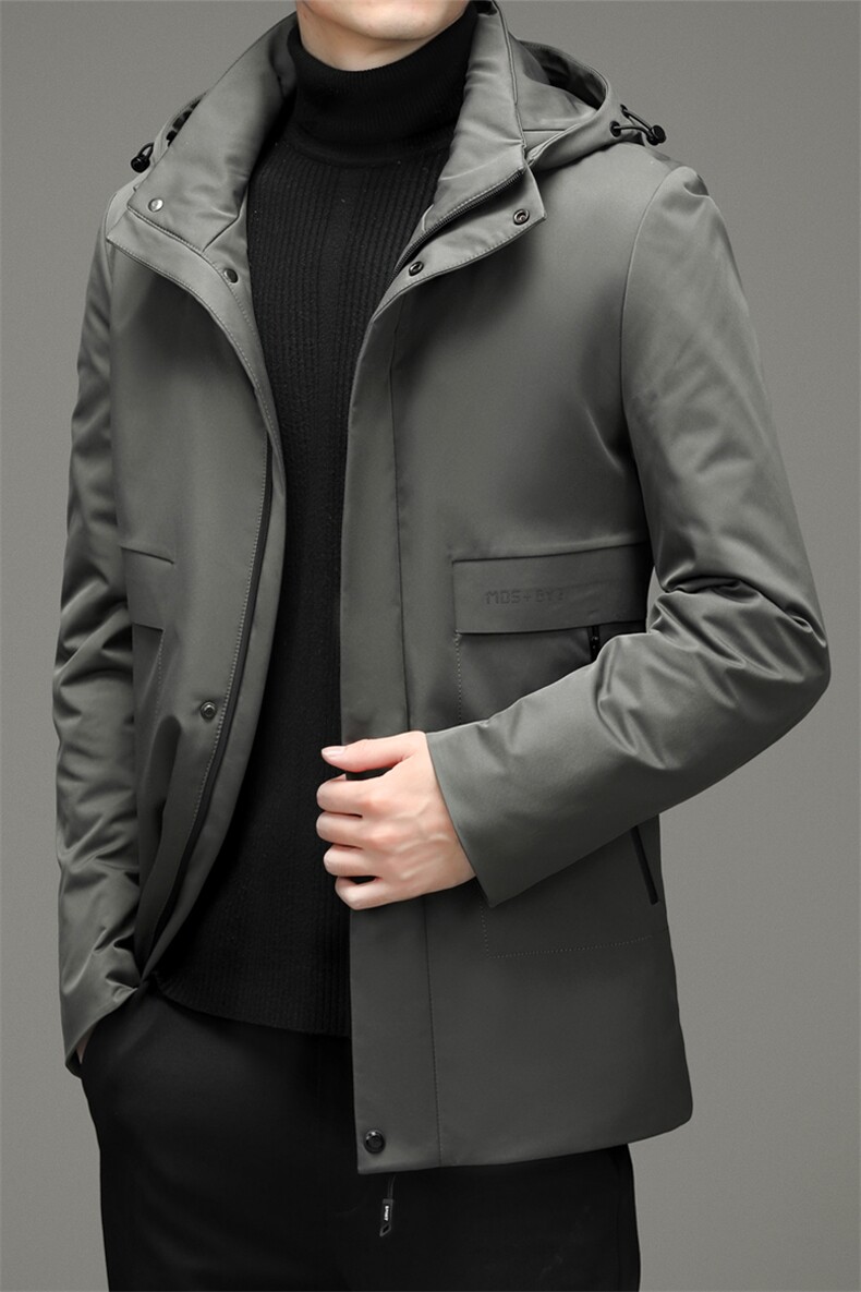 BZ2210钱塘2020-3冬季羽绒服白鸭绒防寒保暖外套加厚P142,男装羽绒服,钱塘207-3