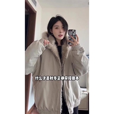 现货高品质美式高街冬季重磅硬挺短款座山雕毛领棉衣男女加厚外套，男装棉衣，电商A486-1