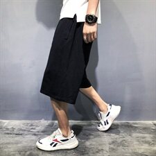 夏装新款宽松男士百搭运动时尚短裤休闲裤七分裤加肥大码586款，男装休闲裤，星座802