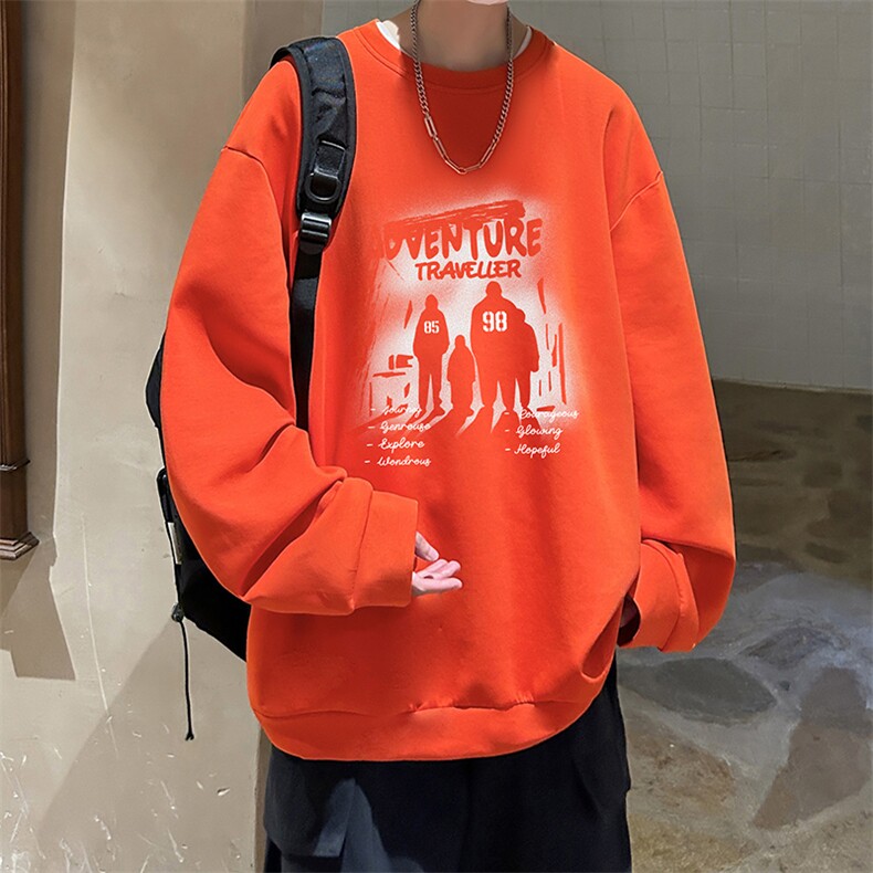 控38简约帅气百搭长袖t恤男大码卫衣T4374-P25,男装卫衣,电商A040