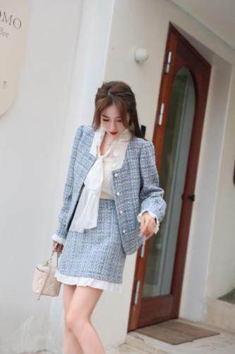 秋款小香风套装，女装职业装，甜野