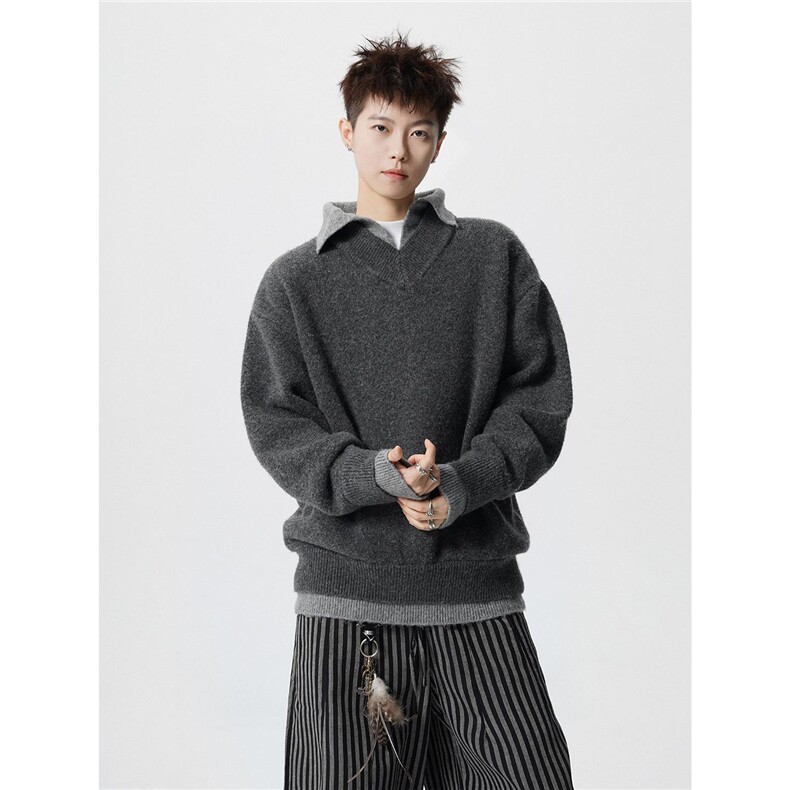 秋冬季假两件针织衫毛衣男M1100-P65,男装针织衫/毛衣,电商D202