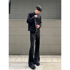 W9415-P48网图现货新款美式微喇休闲裤宽松直筒韩版百搭西裤，男装休闲裤，星座1608-2