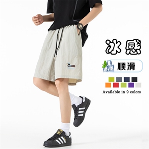 多色可选高品质短裤高街美式尼龙速干绣花五分裤25XD23108特批13图片