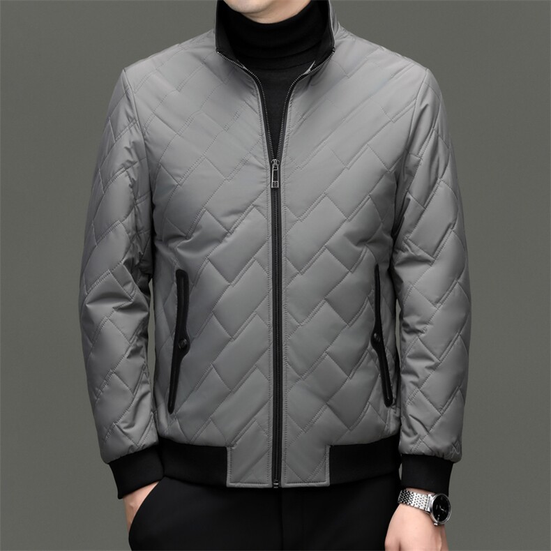 轻薄棉服男士2026新款休闲立领爸爸装夹克二棉短款棉衣外套,男装夹克,钱塘723