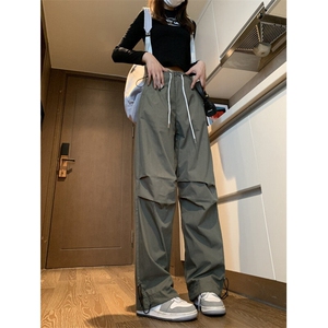 24潮牌欧美高街vibe工装抽绳伞兵裤BK2311-P60控88图片