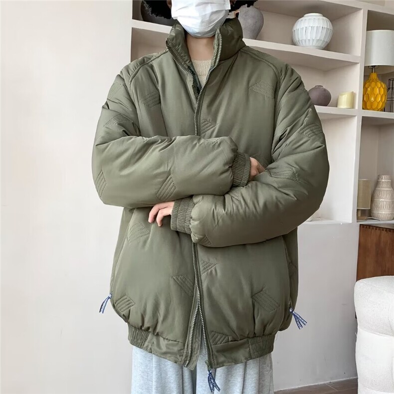 男冬季宽松加厚情侣羽绒棉服美式潮流保暖棉袄外套MC424P80,男装棉衣,星座1116-2