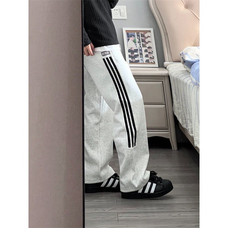 【有货】A2302CC-特P38侧条纹卫裤男款美式复古直筒裤子,男装休闲裤,星座1007（原301D）
