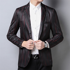 口袋中老年上衣2023年翻领单排扣春季长袖时尚西服QPS8611，男装西服，钱塘6003（原4033）
