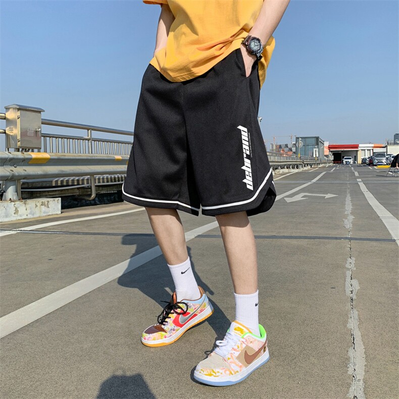 ！2023夏季新款男士冰丝短裤潮流印花五分裤DK308P30,男装休闲裤,电商B220