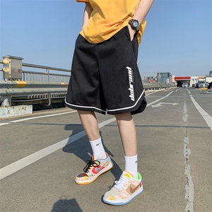 ！2023夏季新款男士冰丝短裤潮流印花五分裤DK308P30图片