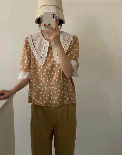 现货春款娃娃衫，女装，HJ